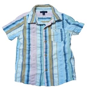 Tahari Boys Striped Button Down Shirt 3T